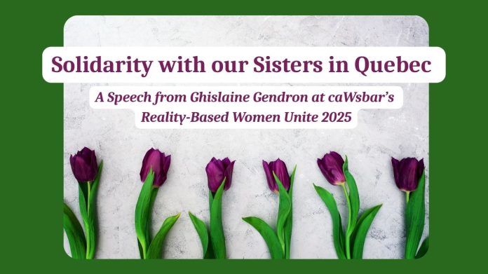 Solidarity with our Sisters in Quebec: Title image Solidarity with our Sisters in Quebec: Title image