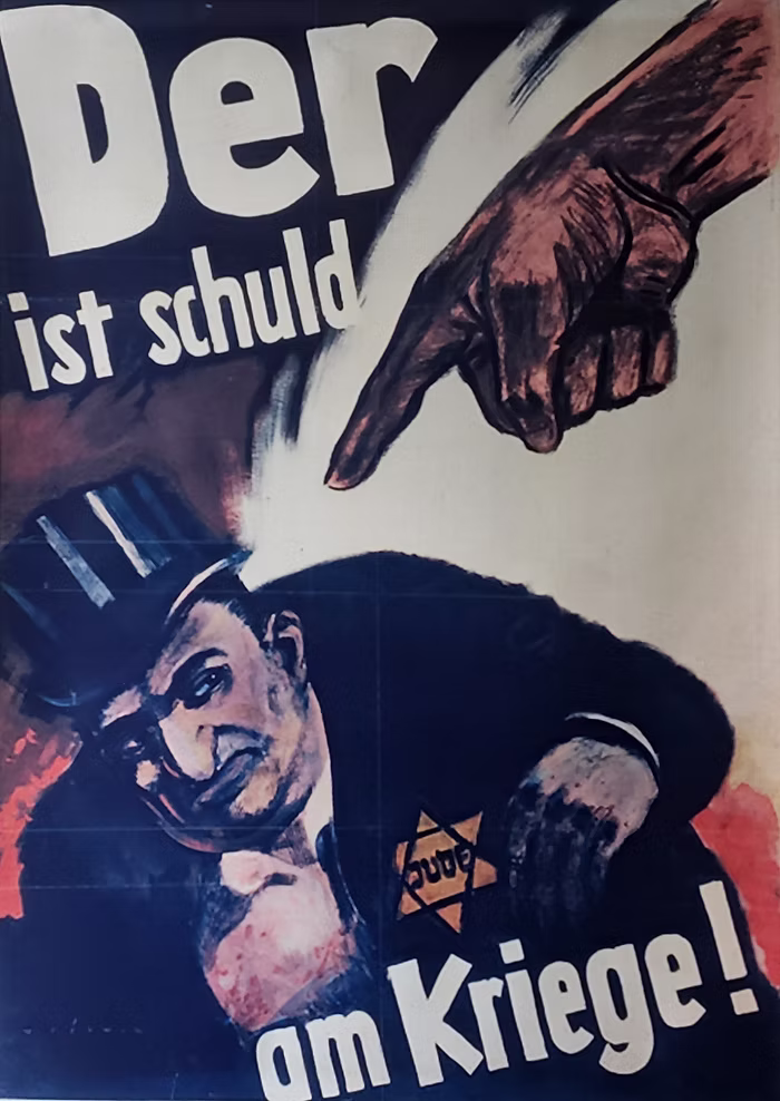 der ist schuld am kriege poster