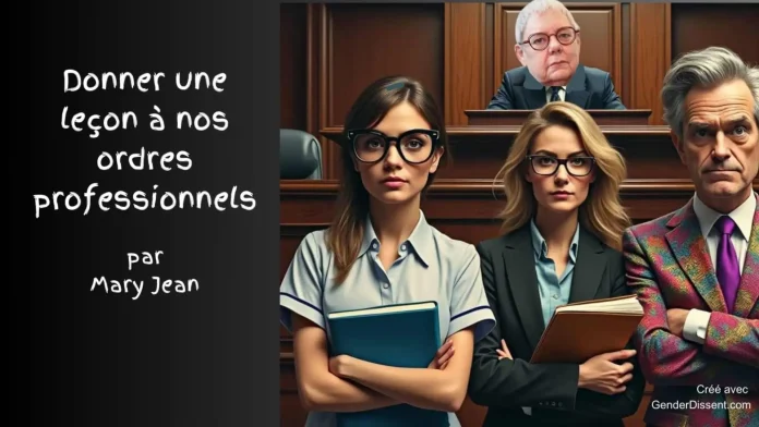 Donner une leçon à nos ordres professionnels