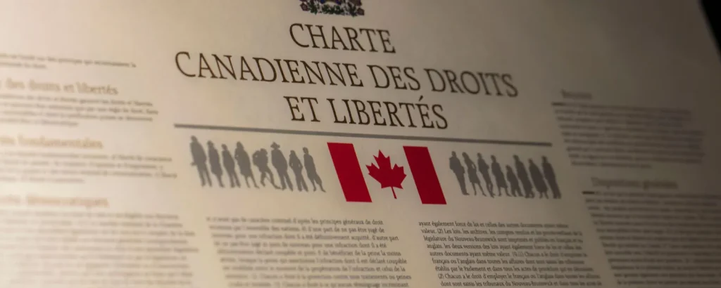 La sombre situation des femmes au Canada - image de la Charte canadienne des droits et libertés