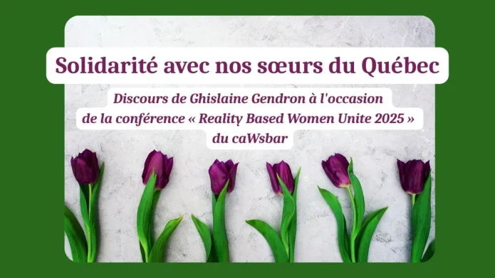 Solidarité avec nos sœurs du Québec - image du titre