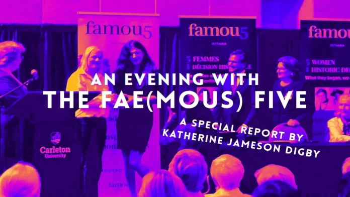 an evening with the fae(mous) five - famous five ottawa awards gives a man a women's award