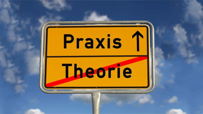 gegi the groomicorn ontario's gender indoctrination unicorn receives criticism gegi the groomicorn ontario's gender indoctrination unicorn receives criticism. A round sign shows "Praxis" on top of "Theorie" which has a red line through it.